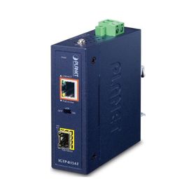 Planet PL-IGTP-815AT 100/1000Base-X to 10/100/1000Base-T PoE+ Endüstriyel PoE+ Media Converter