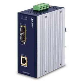 Planet PL-IGUP-1205AT 2 Port 10/1000X SFP to 1 Port 10/100/1000T PoE++ Media Converter