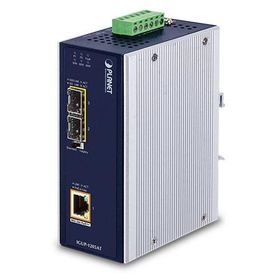 Planet PL-IGUP-1205AT 2 Port 10/1000X SFP to 1 Port 10/100/1000T PoE++ Media Converter