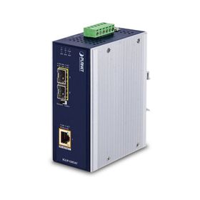 Planet PL-IGUP-1205AT 2 Port 10/1000X SFP to 1 Port 10/100/1000T PoE++ Media Converter