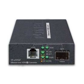 Planet PL-VC-231GF 1 Port 1000Base-X SFP 1 Port RJ11 VDLS2 Converter