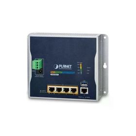 Planet PL-WGR-500-4P 4 Port Gigabit PoE+ 1 Konsol Endüstriyel Tip Switch Router