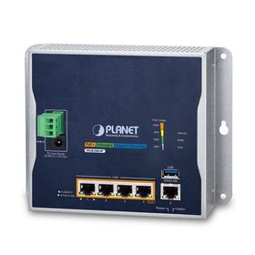 Planet PL-WGR-500-4P 4 Port Gigabit PoE+ 1 Konsol Endüstriyel Tip Switch Router