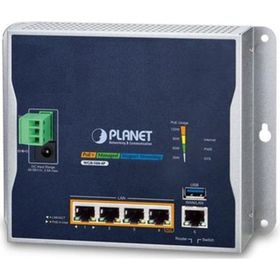 Planet PL-WGR-500-4P 4 Port Gigabit PoE+ 1 Konsol Endüstriyel Tip Switch Router
