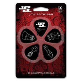 Planetwaves 1CBK410JS Joe Satriani 10 Adet Siyah Medium Pena