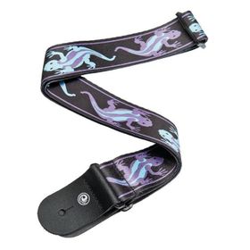PlanetWaves 50H07 50 mm Lızards PUR/GRN Gitar Askısı