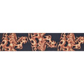 PlanetWaves 50LT01 50 mm Dokuma Flaming Skulls Gitar Askısı