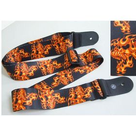PlanetWaves 50LT01 50 mm Dokuma Flaming Skulls Gitar Askısı
