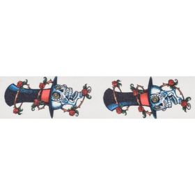 PlanetWaves 50S04 50 mm Dokuma Stoked Skull Gitar Askısı