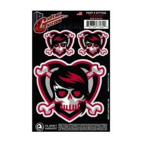 PlanetWaves GT77032 Emo Girl Skull Gitar Stickerı
