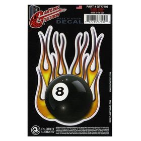 PlanetWaves GT77109 Flame 8 Ball Gitar Stickerı