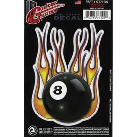 PlanetWaves GT77109 Flame 8 Ball Gitar Stickerı