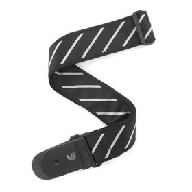 PlanetWaves T20W1409 Tie Stripes Siyah Gri Gitar Askısı