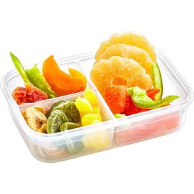 Plastart 3 Bölmeli Fresh Box Dikdörtgen Saklama Kabı