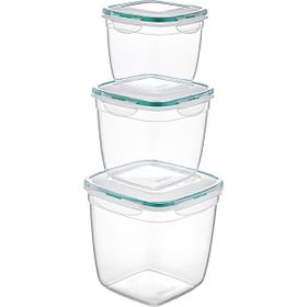 Plastart 3'lü Set Fresh Box Derin Kare Saklama Kabı