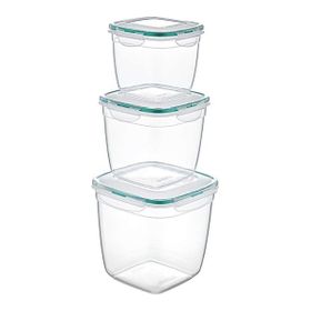 Plastart 3'lü Set Fresh Box Derin Kare Saklama Kabı