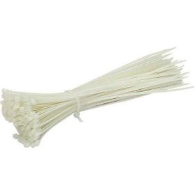 Plastik Beyaz 3.6x370 mm 100 Adet Cırt Kelepçe