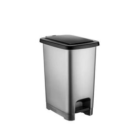 Plastik Pedallı Çöp Kovası 30 Lt. Gri No:4