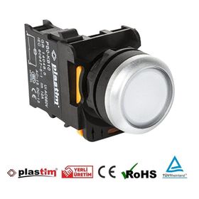 Plastim PB0-AA11 Beyaz 1NO Normal Buton