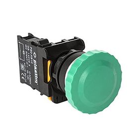 Plastim PB0-AC31 Yeşil 1NO Yaylı Mantar Buton