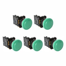 Plastim PB0-AC31 Yeşil 1NO Yaylı Mantar Buton