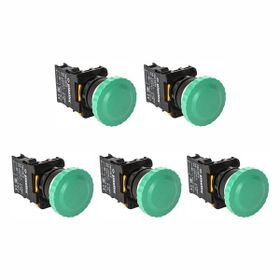 Plastim PB0-AC31 Yeşil 1NO Yaylı Mantar Buton