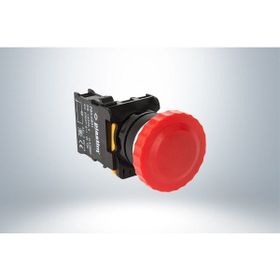 Plastim PB0-AC42 Kırmızı 1NC Yaylı Mantar Buton