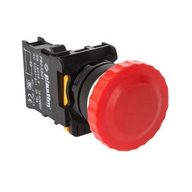 Plastim PB0-AC42 Kırmızı 1NC Yaylı Mantar Buton