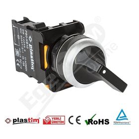 Plastim PB0-AD41 0-1 Siyah 1NO Yaylı Mandal Buton