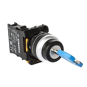 Plastim PB0-AG21 0-1 Siyah 1NO Kalıcı Anahtarlı Mandal Buton