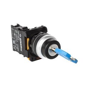 Plastim PB0-AG21 0-1 Siyah 1NO Kalıcı Anahtarlı Mandal Buton