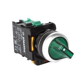 Plastim PB0-AK123B5 0-1 1NO 24V Yeşil Led Işıklı Mandal Buton