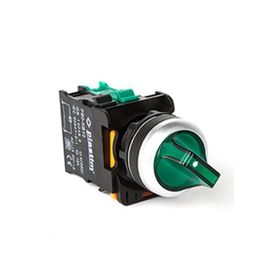 Plastim PB0-AK123B5 0-1 1NO 24V Yeşil Led Işıklı Mandal Buton