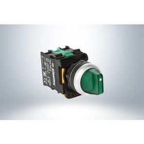 Plastim PB0-AK123M5 0-1 1NO 220V Yeşil Led Işıklı Mandal Buton
