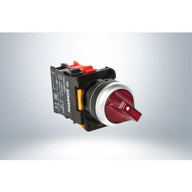 Plastim PB0-AK124B5 0-1 1NC 24V Kırmızı Led Işıklı Mandal Buton