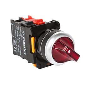 Plastim PB0-AK124B5 0-1 1NC 24V Kırmızı Led Işıklı Mandal Buton