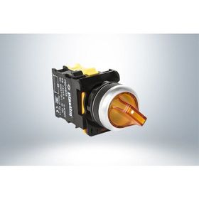Plastim PB0-AK125B5 0-1 1NO 24V Sarı Led Işıklı Mandal Buton