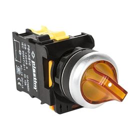 Plastim PB0-AK125B5 0-1 1NO 24V Sarı Led Işıklı Mandal Buton