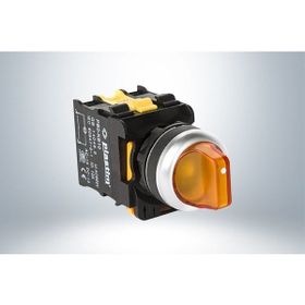 Plastim PB0-AK125M5 0-1 1NO 220V Sarı Led Işıklı Mandal Buton
