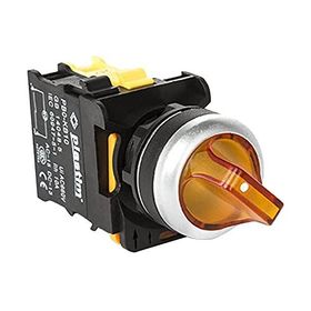 Plastim PB0-AK125M5 0-1 1NO 220V Sarı Led Işıklı Mandal Buton
