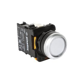 Plastim PB0-AW31B5 1NO 24V Beyaz Led Işıklı Buton