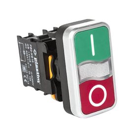 Plastim PB0-AW34M5 1NC 220V Kırmızı Led Işıklı Buton