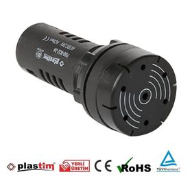 Plastim PB0-B22-24 Siyah 24VAC-DC Buzzer