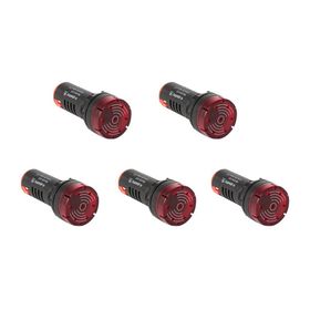 Plastim PB0-LB22-220R 220VAC-DC Kırmızı Işıklı Buzzer