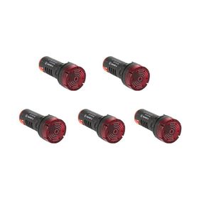 Plastim PB0-LB22-220R 220VAC-DC Kırmızı Işıklı Buzzer