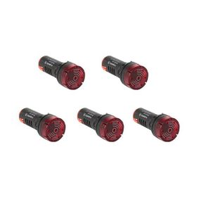 Plastim PB0-LB22-220R 220VAC-DC Kırmızı Işıklı Buzzer