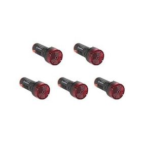 Plastim PB0-LB22-220R 220VAC-DC Kırmızı Işıklı Buzzer