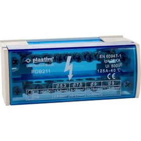 Plastim PDB-211 2x11 Kutup 125 A Dağıtıcı Ünite