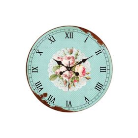 Platin Saat BU2002480628 Pink Rose Ahşap 35 cm Duvar Saati