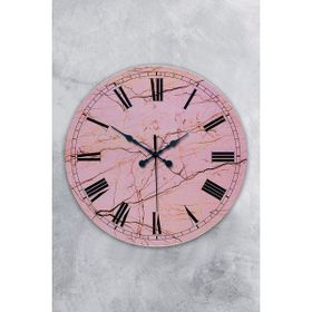 Platin Saat BU2002480628 Pink Rose Ahşap 35 cm Duvar Saati